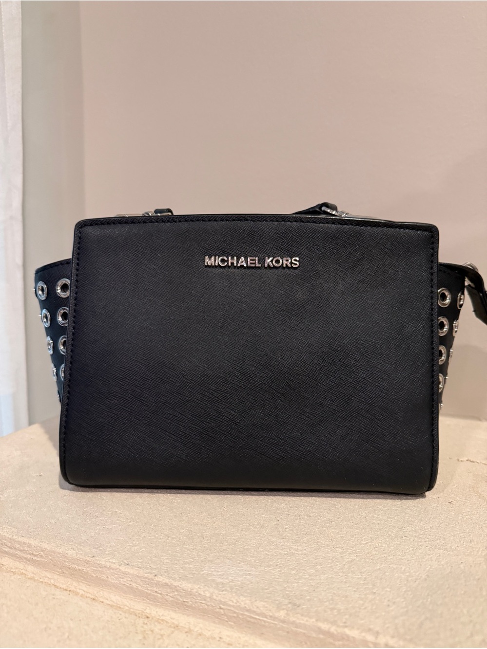 Michael Kors Selma Crossbody Grommet Bag